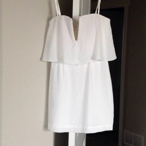 BCBG MAXAZRIA Kate Strapless Mini - White, Size 2